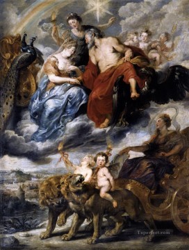  Medici Pintura Art%C3%ADstica - La reunión del rey y María de Médicis en Lyon el 9 de noviembre de 1600 1625 Peter Paul Rubens